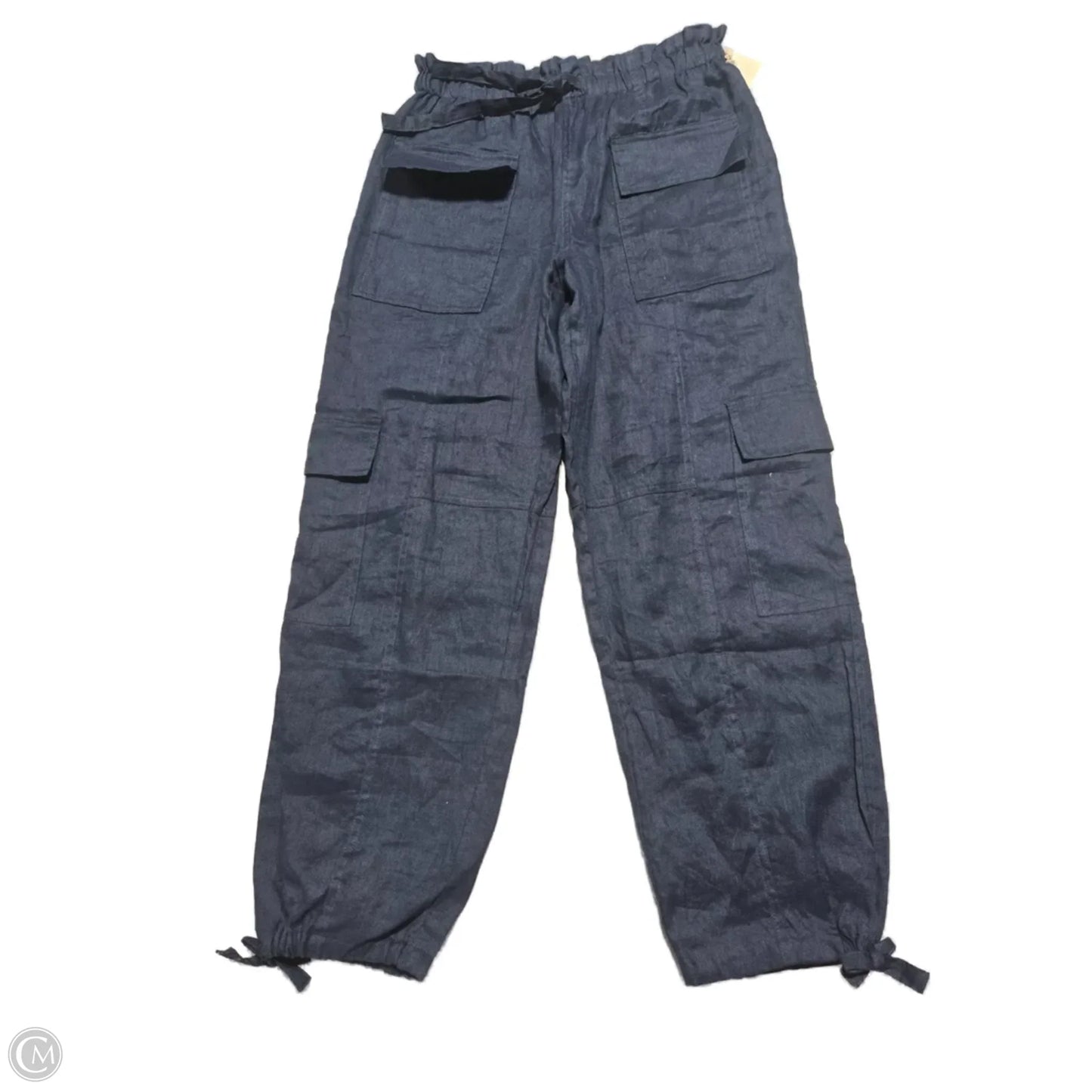 Pants Linen By Magaschoni In Navy, Size: S
