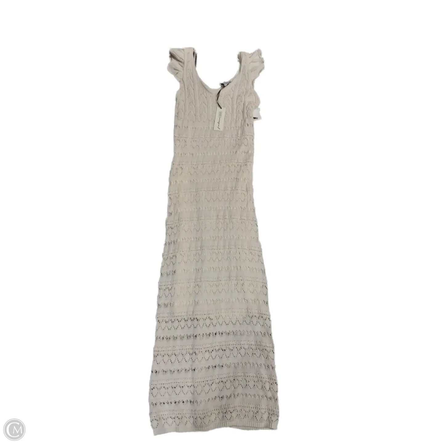 Dress Casual Maxi By Freshman In Cream, Size: M