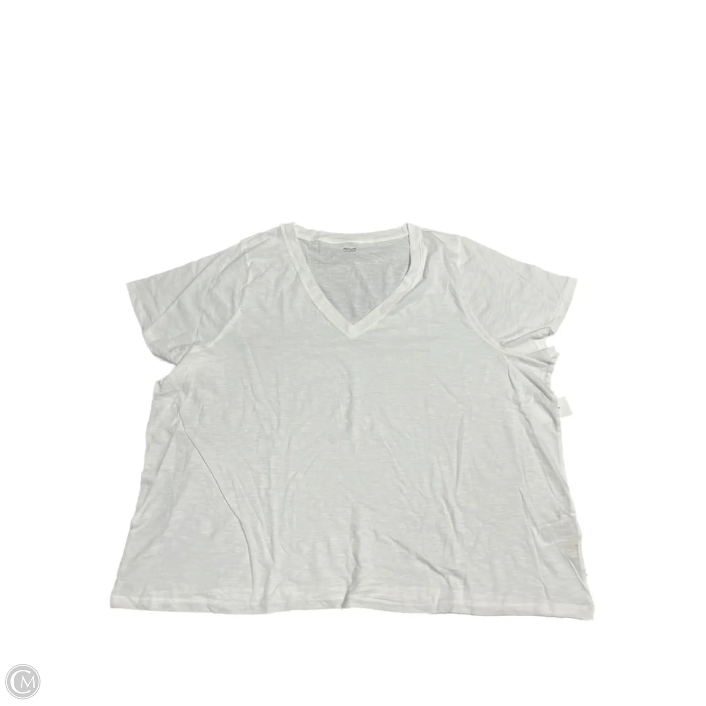 Top Short Sleeve Basic By Madewell In White, Size: 3x