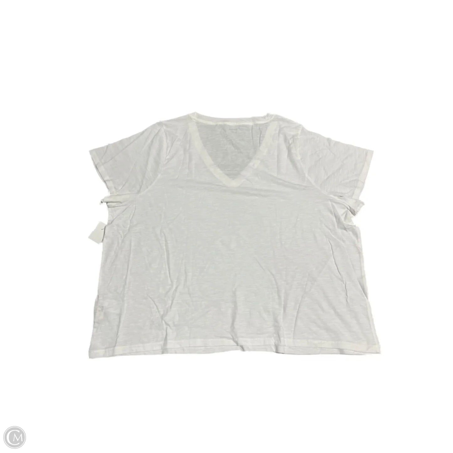 Top Short Sleeve Basic By Madewell In White, Size: 3x
