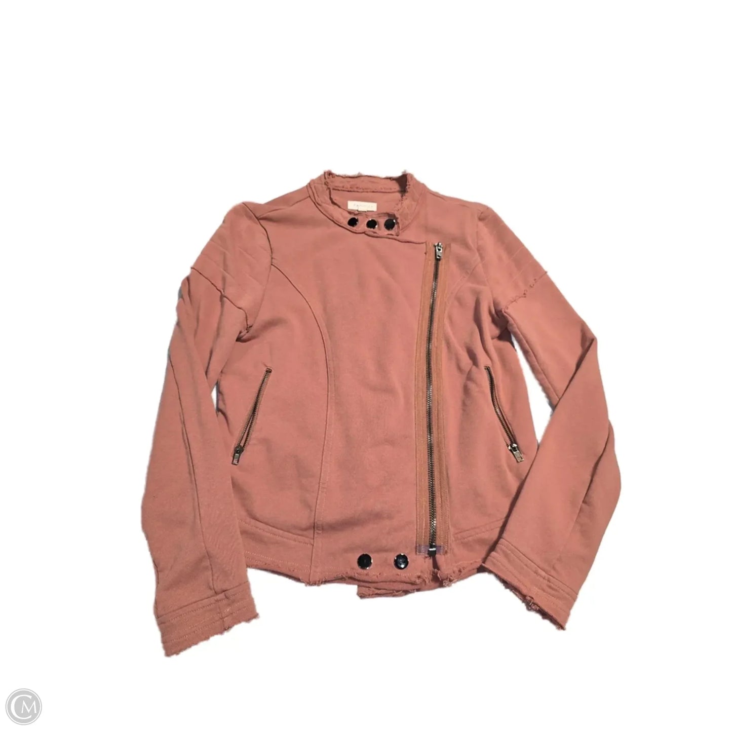 Jacket Fleece By Promesa In Orange, Size: M