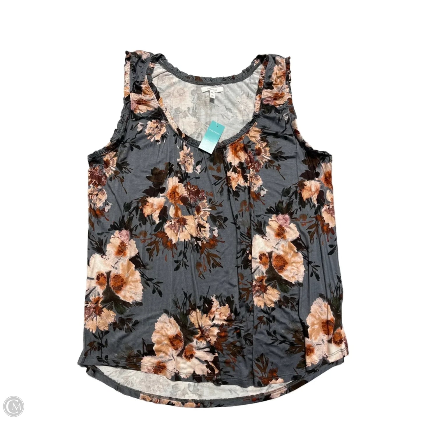 Top Sleeveless By Maurices In Floral Print, Size: Xl