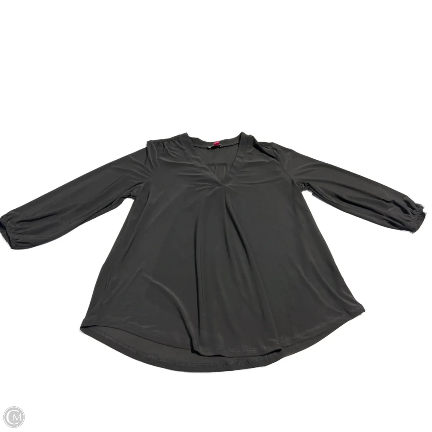 Top 3/4 Sleeve By Vince Camuto In Black, Size: M