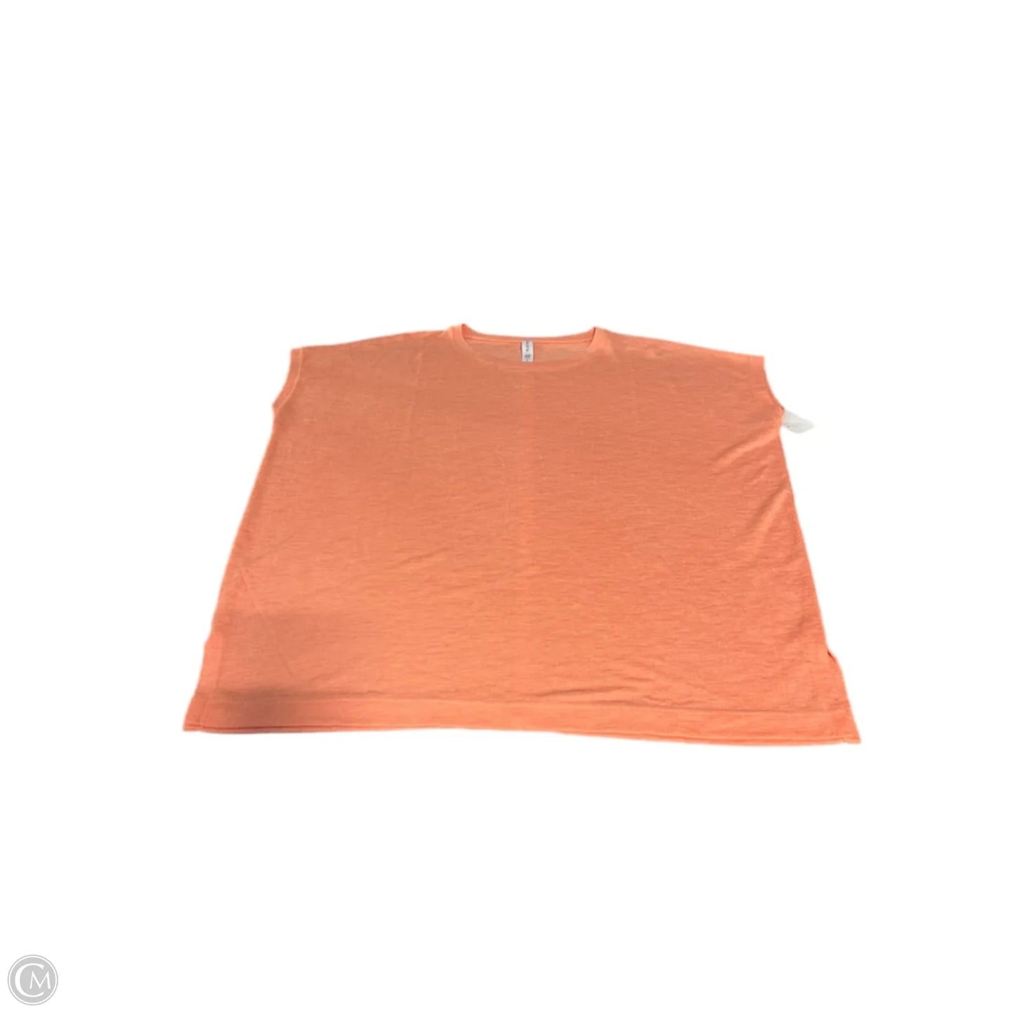 Top Short Sleeve By Athleta In Coral, Size: S