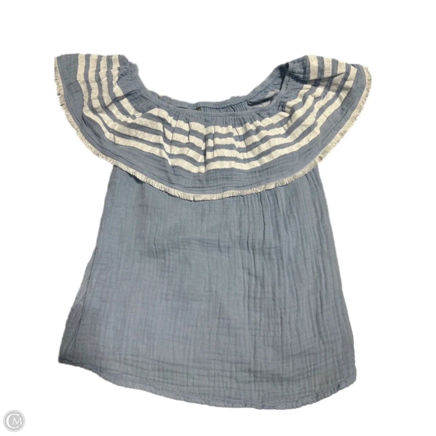Top Short Sleeve By Allison Joy In Blue, Size: S
