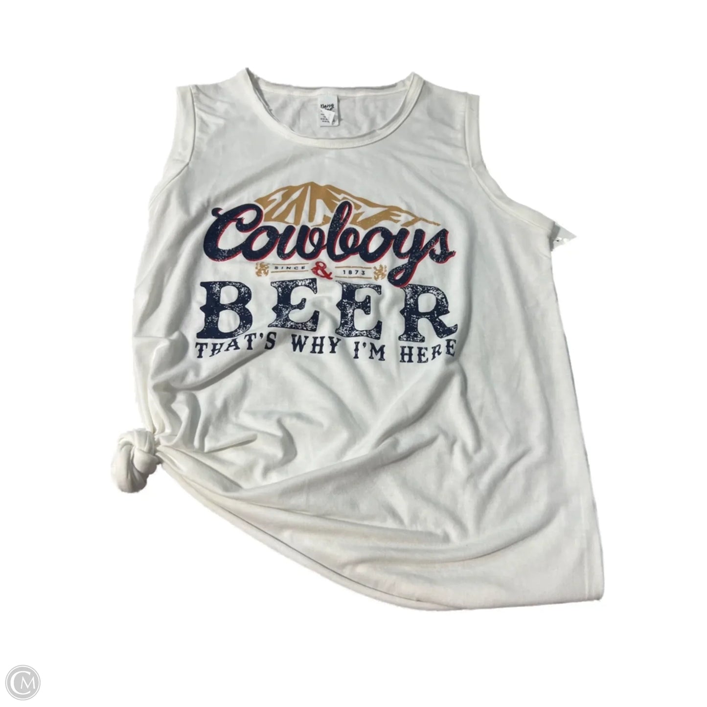Tank Top By Cmc In White, Size: S
