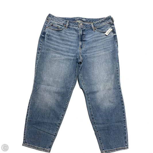 Jeans Straight By Old Navy In Blue Denim, Size: 20