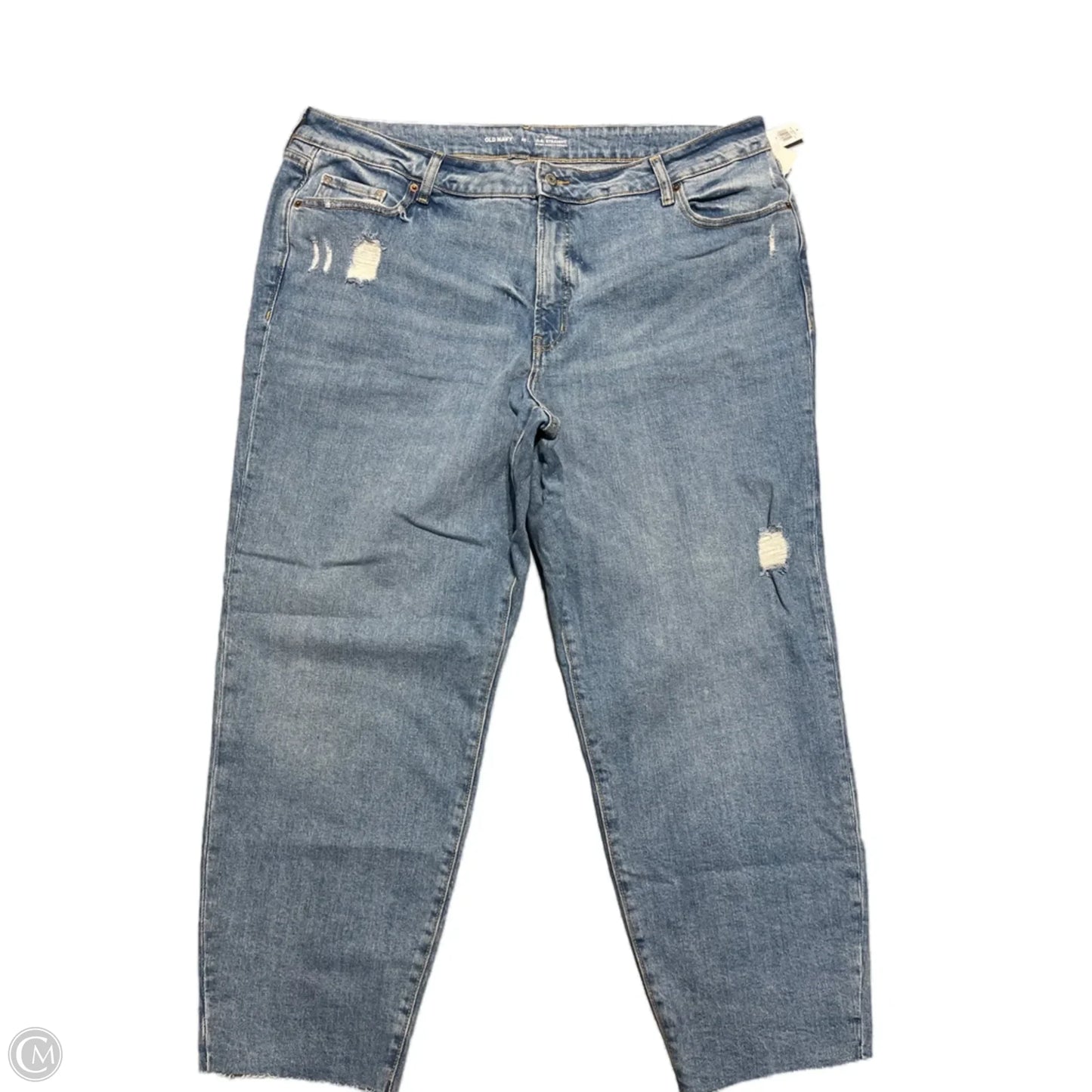 Jeans Straight By Old Navy In Blue Denim, Size: 22