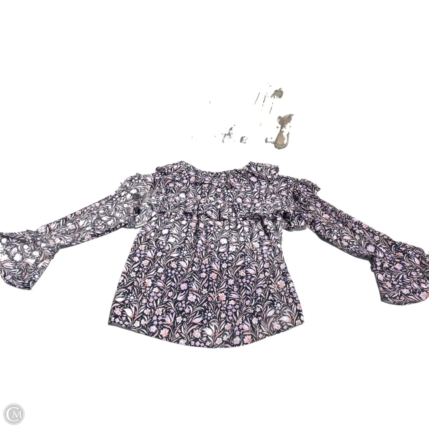 Blouse Long Sleeve By J. Crew In Floral Print, Size: Xs