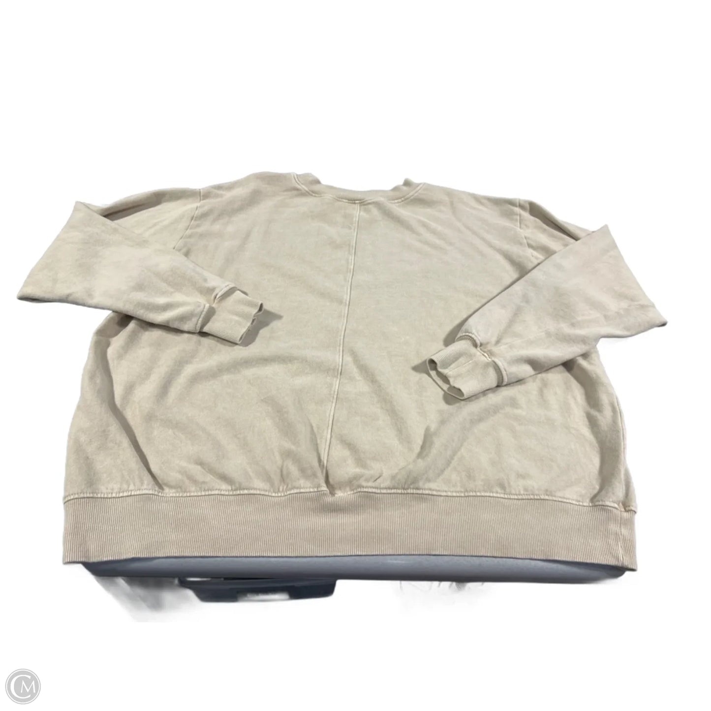Top Long Sleeve By Cmc In Cream, Size: Xl