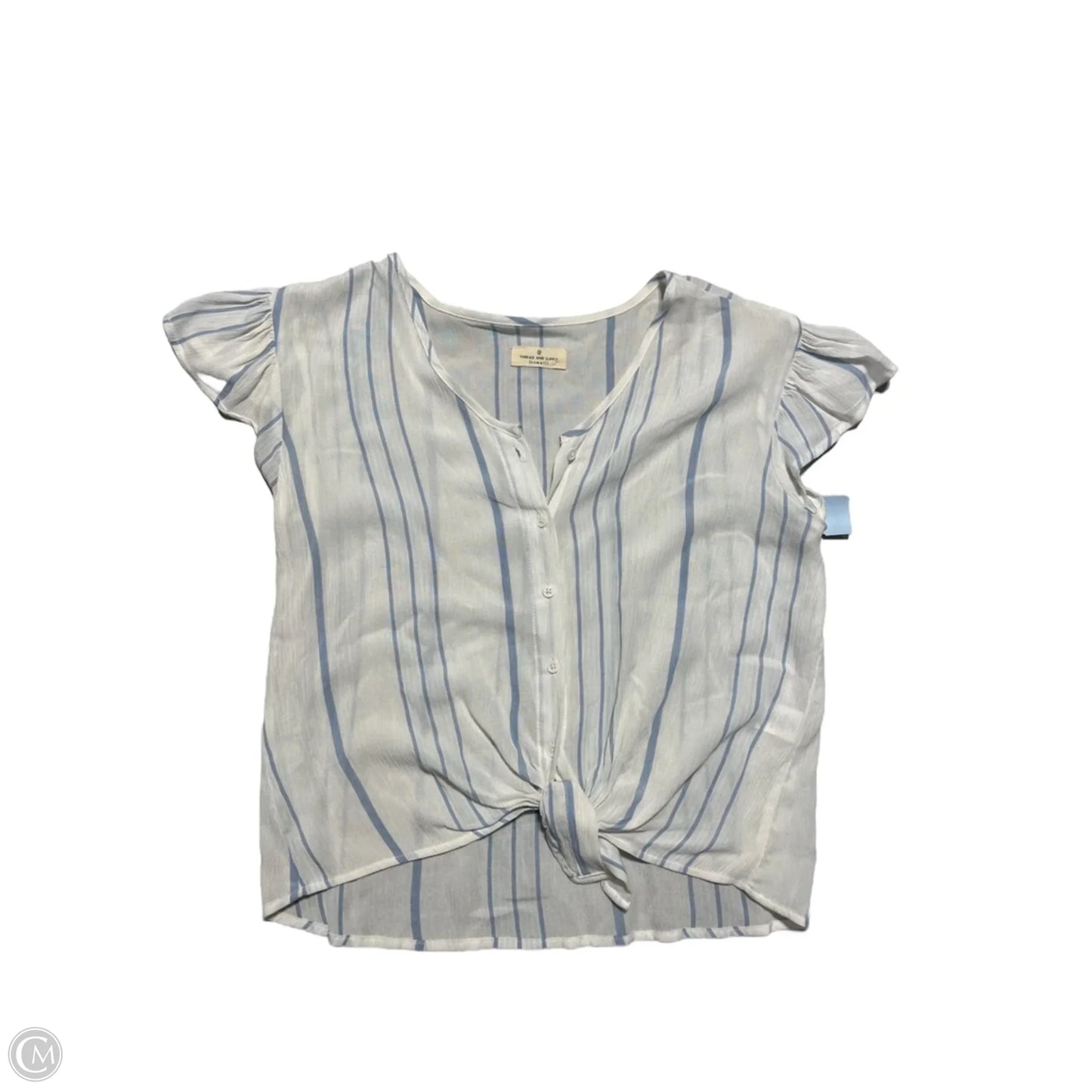 Top Short Sleeve By Thread And Supply In Striped Pattern, Size: Xs