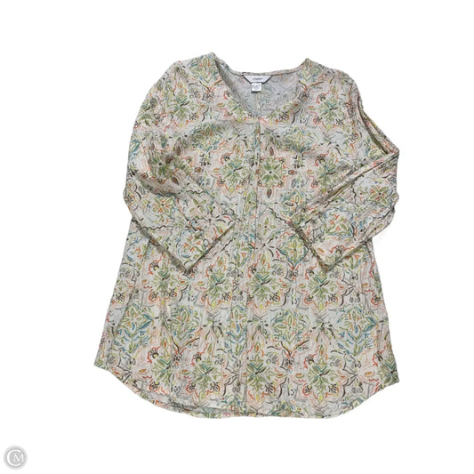 Top 3/4 Sleeve By Cj Banks In Multi-colored, Size: 1x