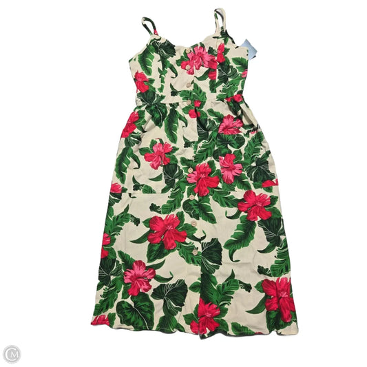 Dress Casual Midi By One Clothing In Floral Print, Size: S