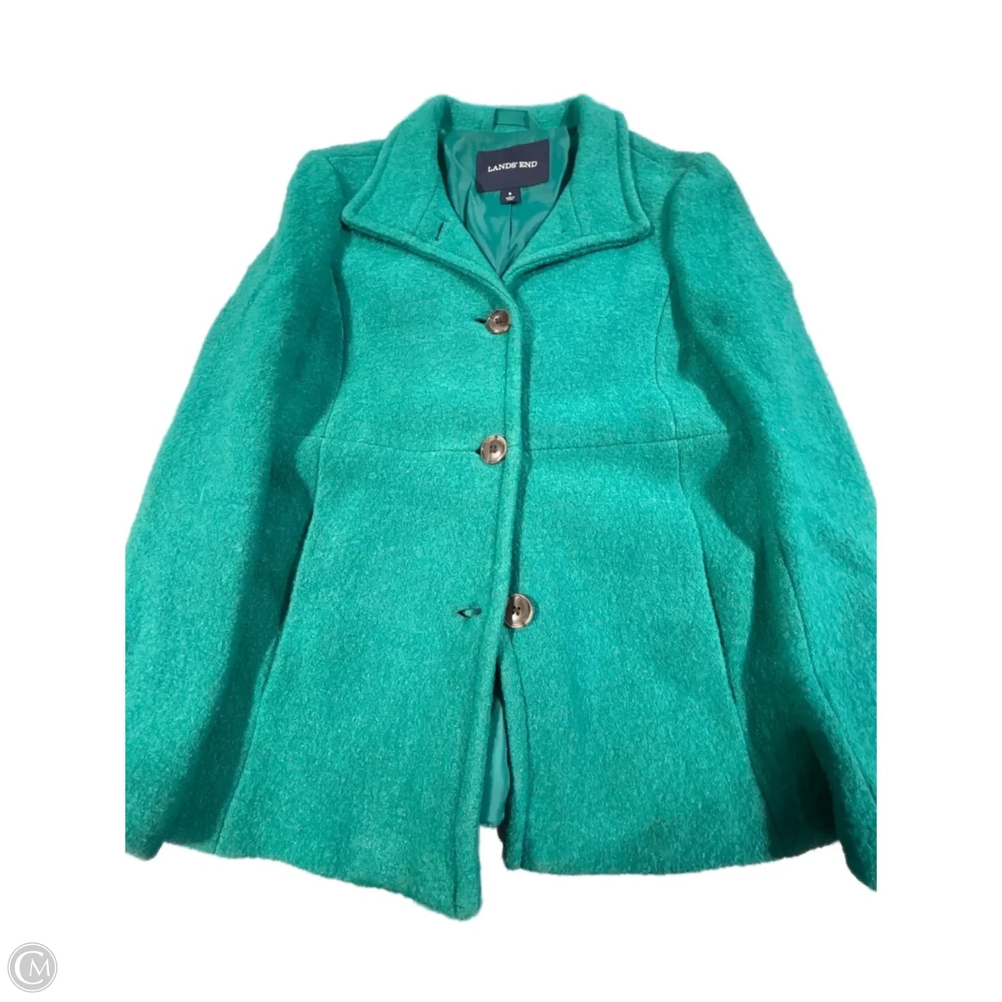 Coat Other By Lands End In Blue, Size: 6