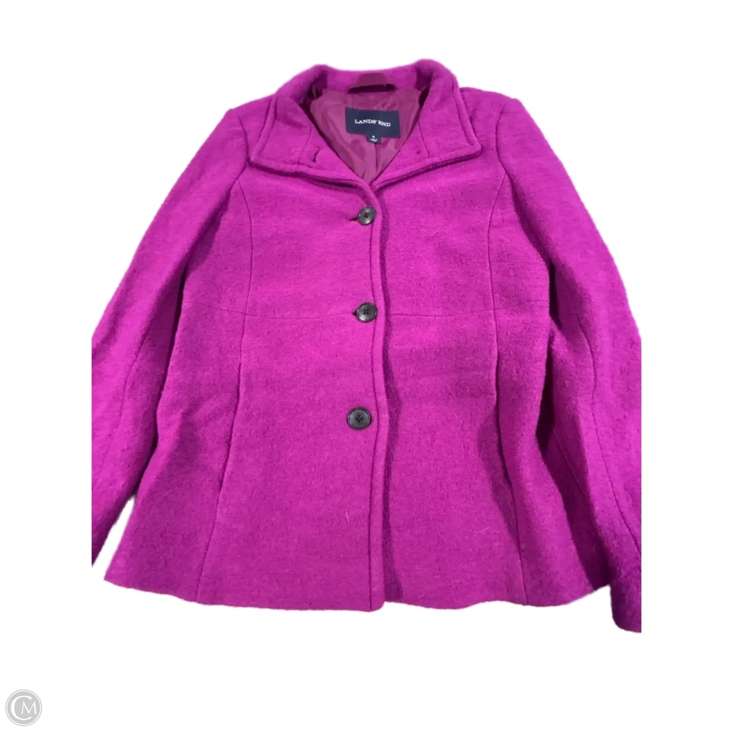 Coat Other By Lands End In Purple, Size: 6