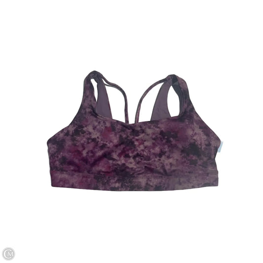 Athletic Bra By Athleta In Purple, Size: 1x