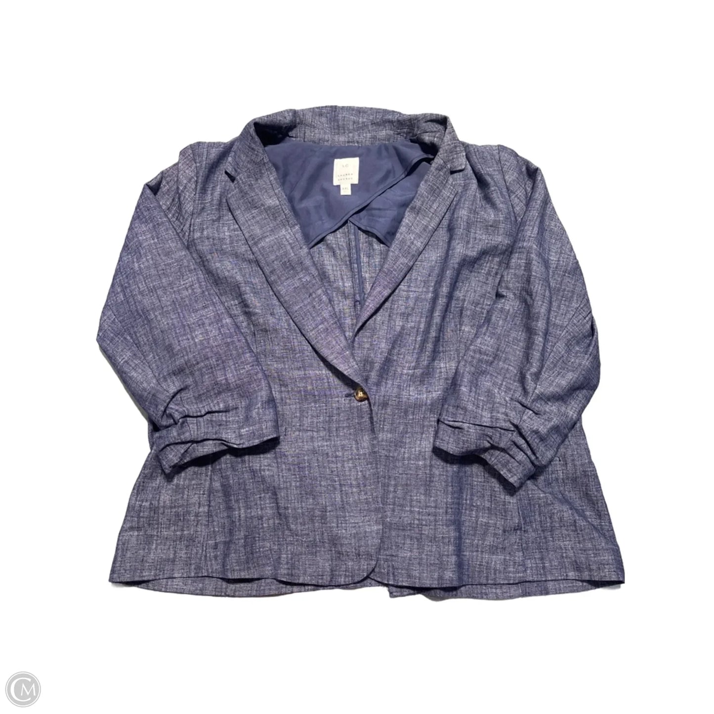 Blazer By Lc Lauren Conrad In Blue, Size: Xxl