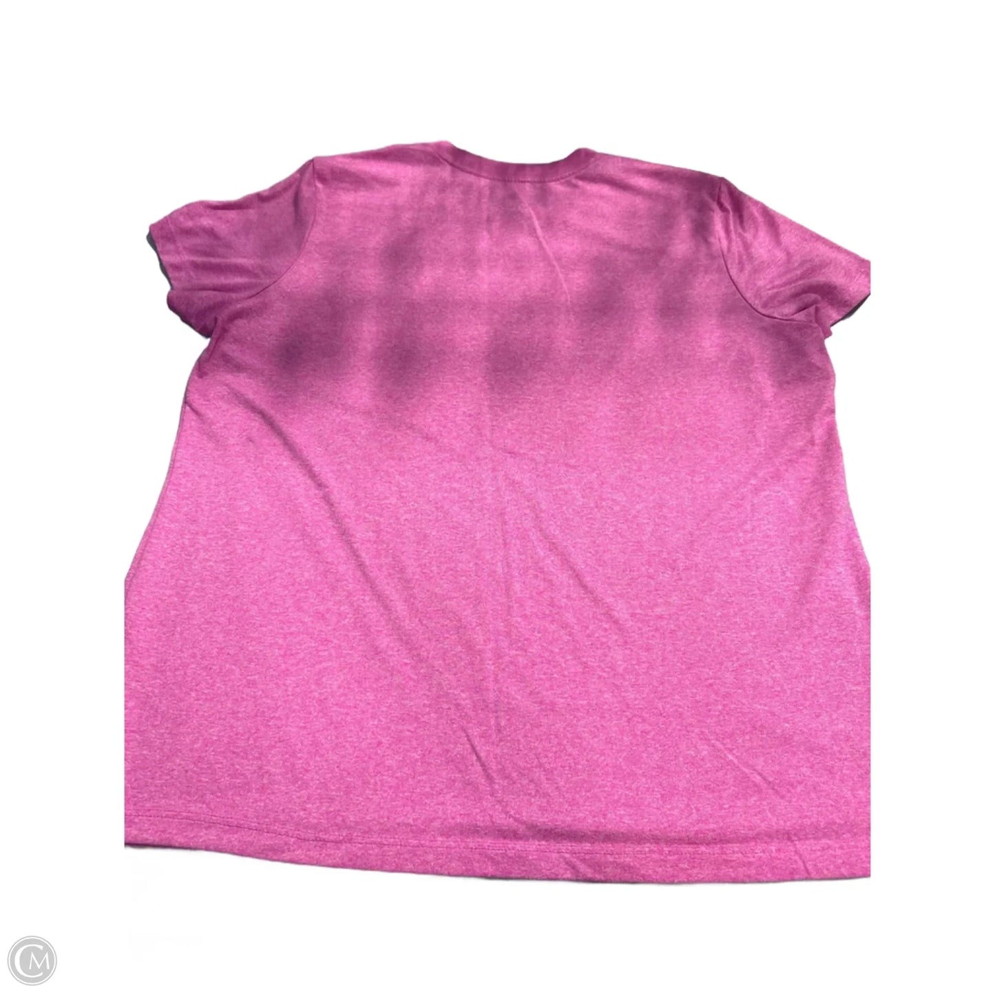 Athletic Top Short Sleeve By Nike In Pink, Size: Xl
