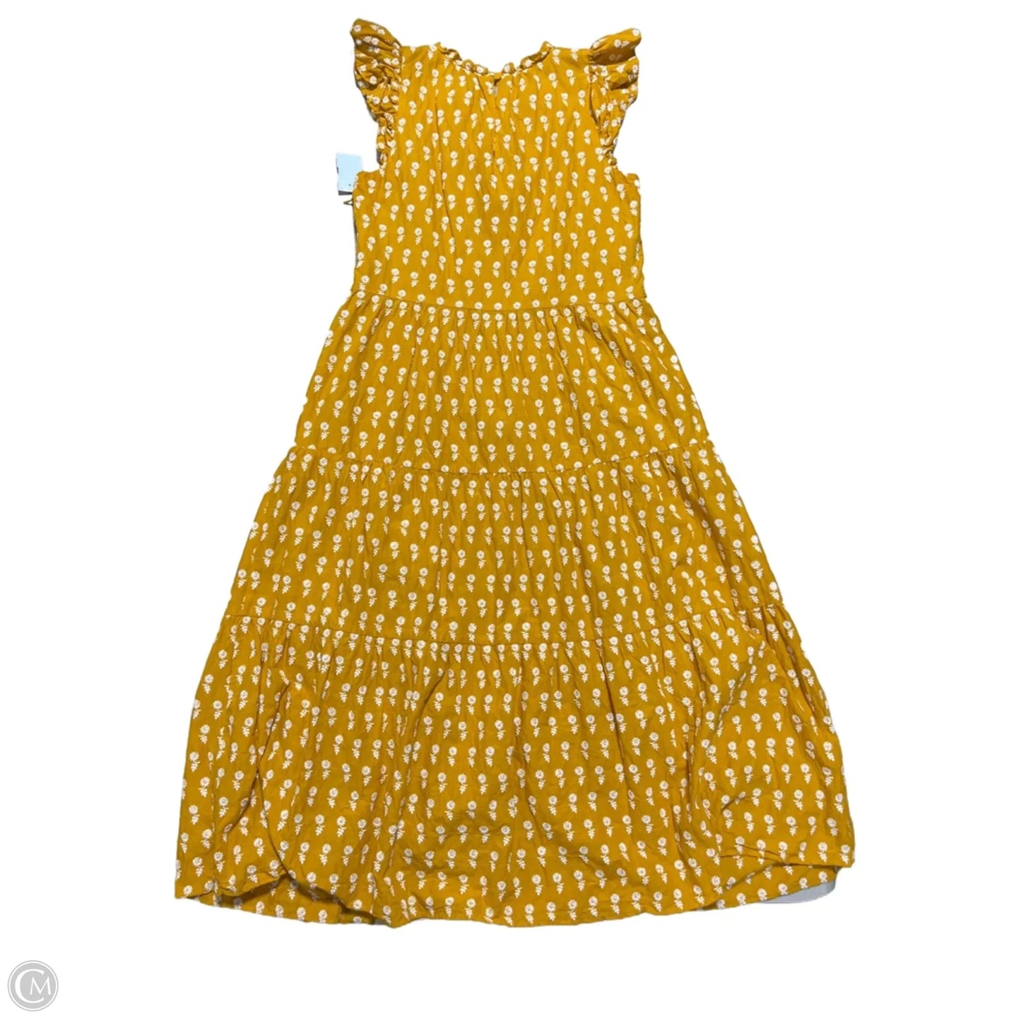 Dress Casual Midi By J. Crew In Yellow, Size: Xs