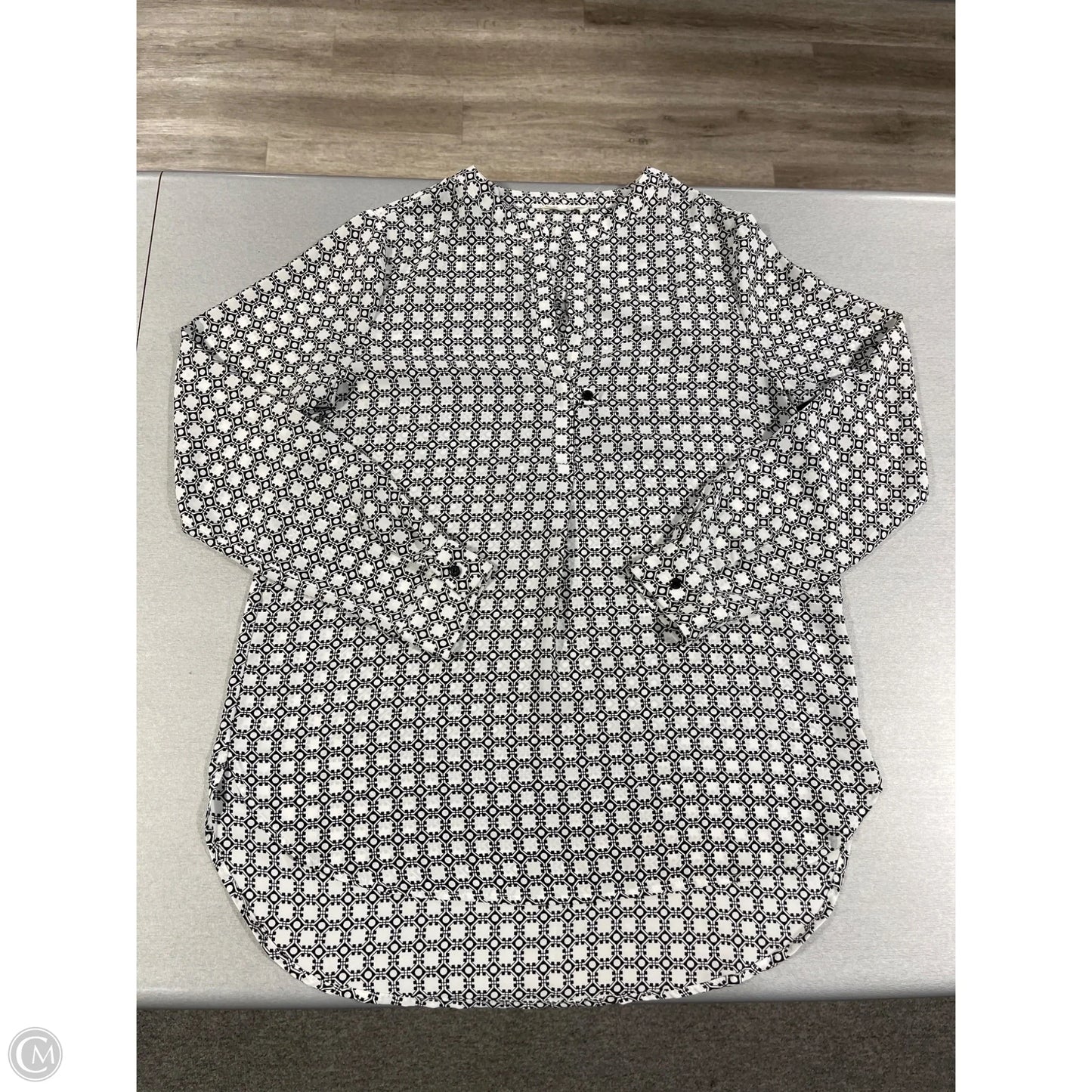 Blouse Long Sleeve By Pleione In White, Size: S