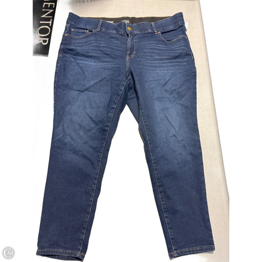 Jeans Straight By Ana In Blue Denim, Size: 22