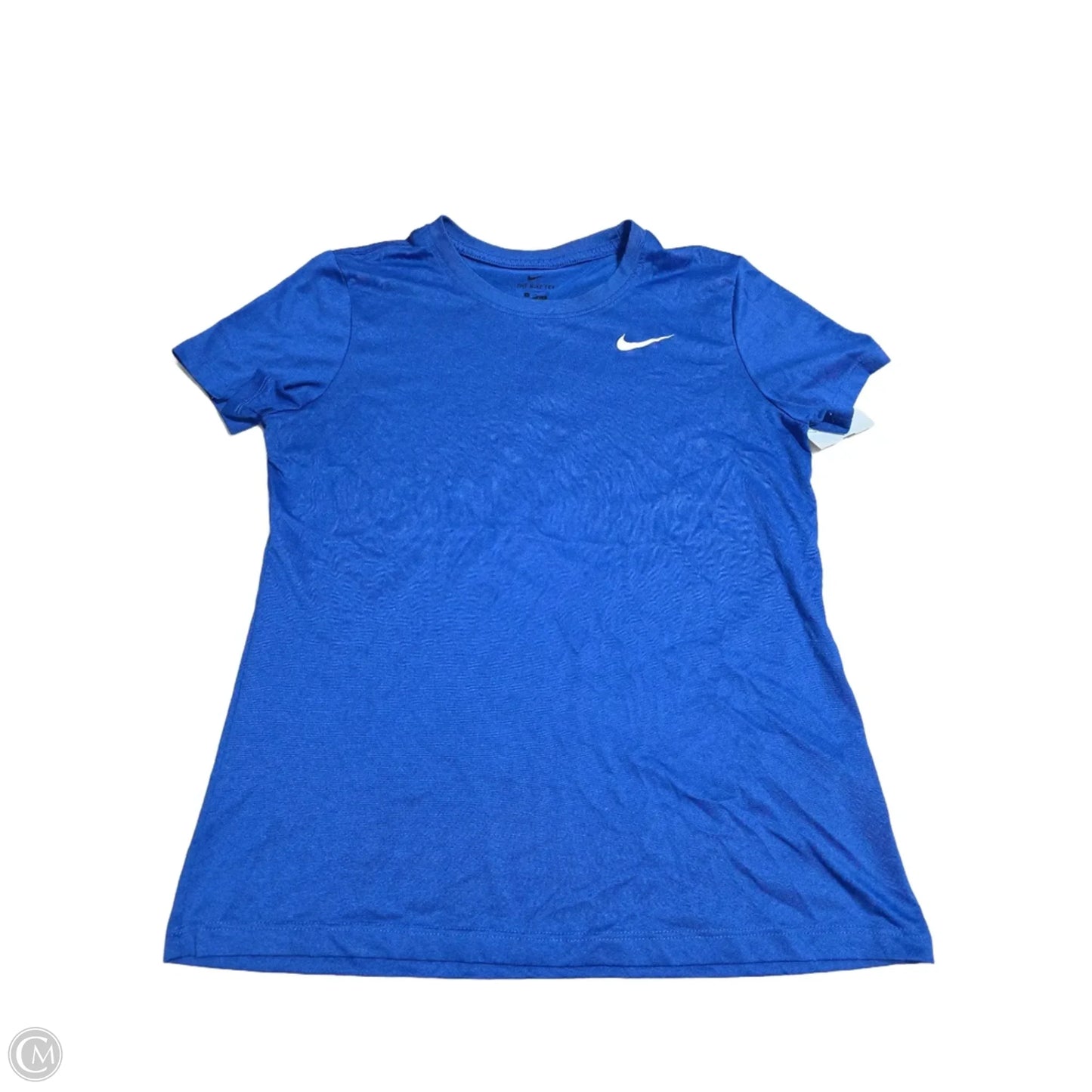 Athletic Top Short Sleeve By Nike In Blue, Size: M