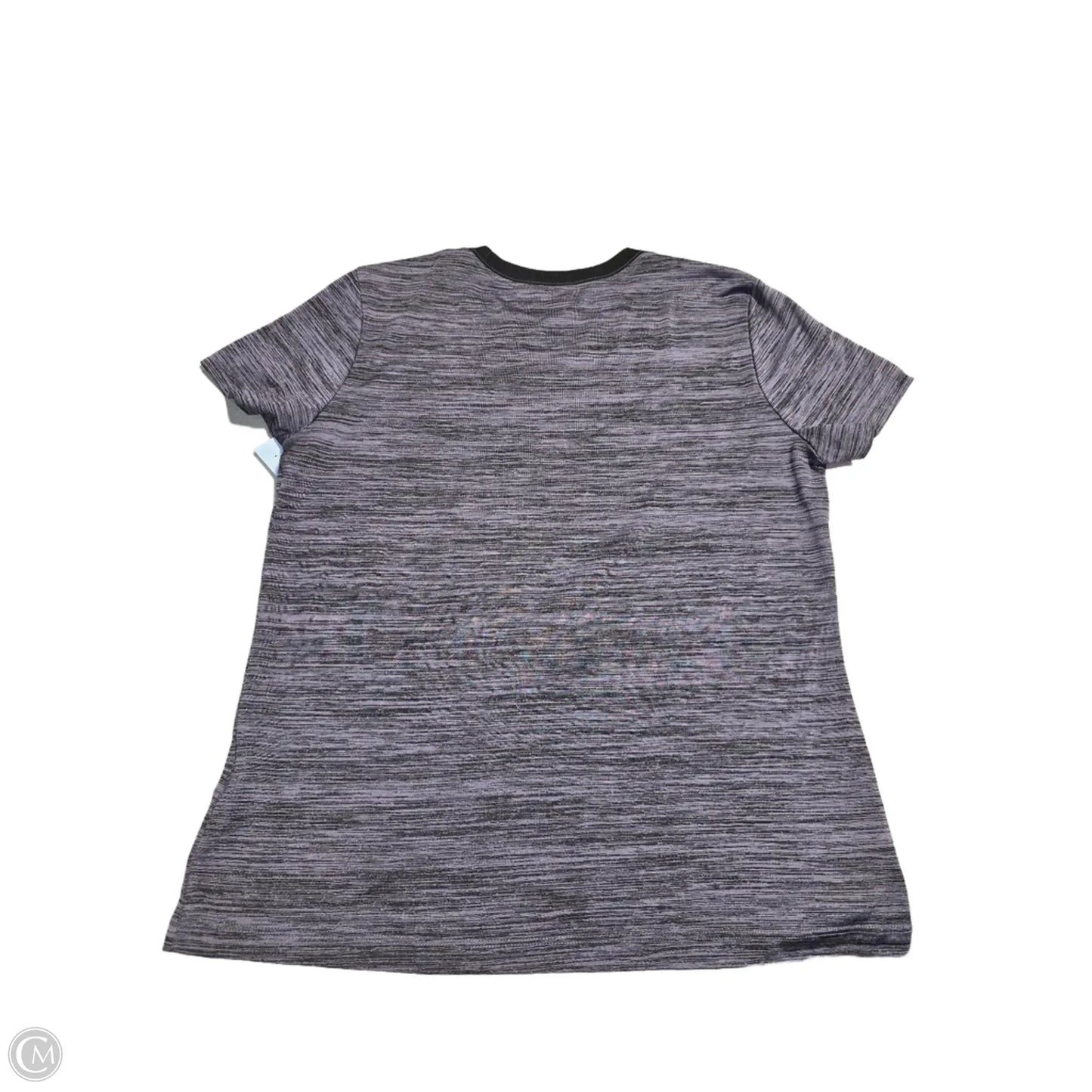 Athletic Top Short Sleeve By Nike In Grey, Size: S