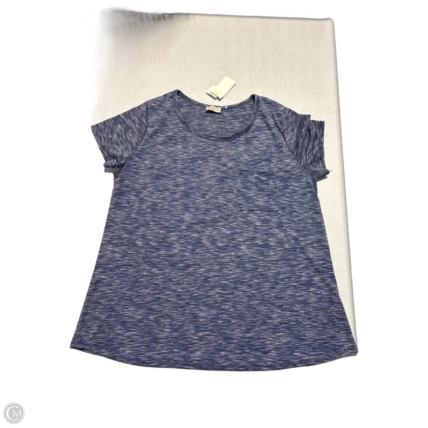 Top Short Sleeve By Free Kisses In Blue, Size: 3x