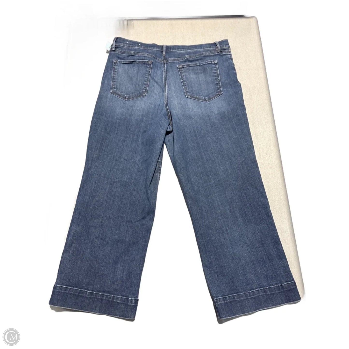 Jeans Wide Leg By Loft In Blue Denim, Size: 16