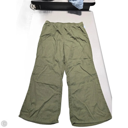 Pants Linen By American Eagle In Green, Size: Xl