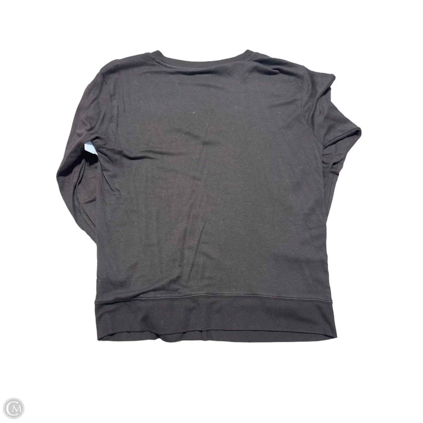 Athletic Top Long Sleeve Collar By Athleta In Black, Size: M