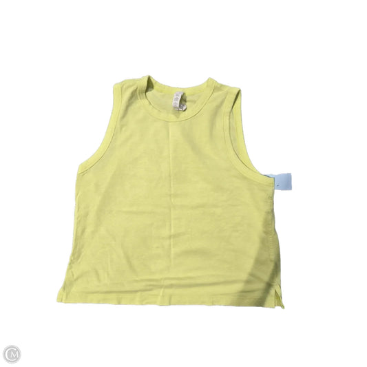 Athletic Tank Top By Lululemon In Yellow, Size: 6
