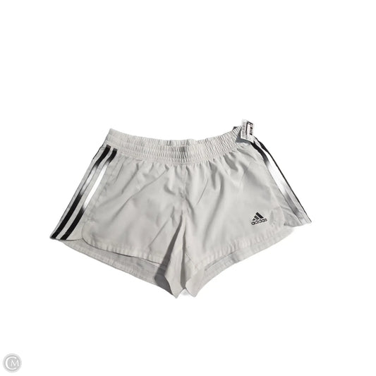 Athletic Shorts By Adidas In White, Size: S
