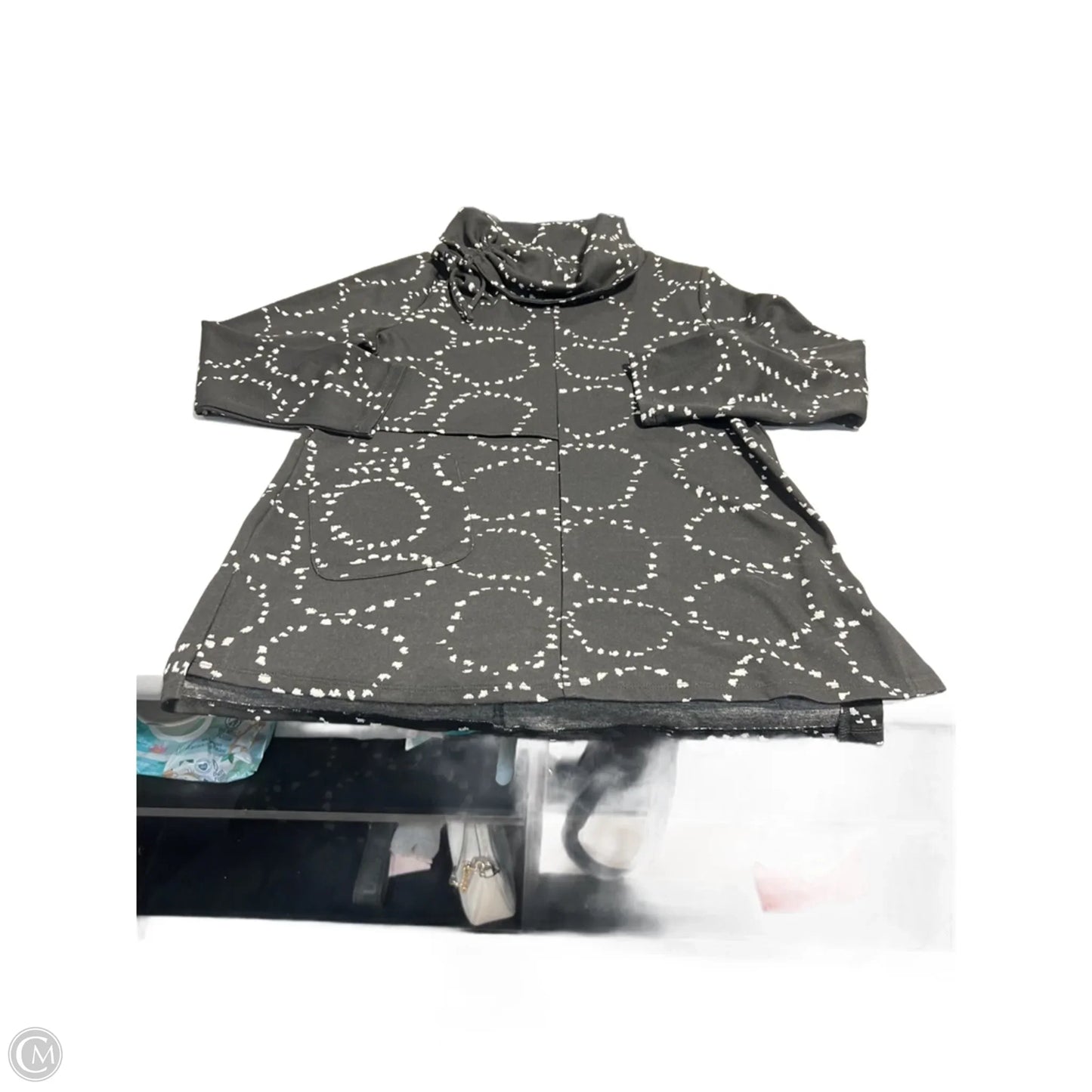 Top 3/4 Sleeve By Habitat In Black, Size: M