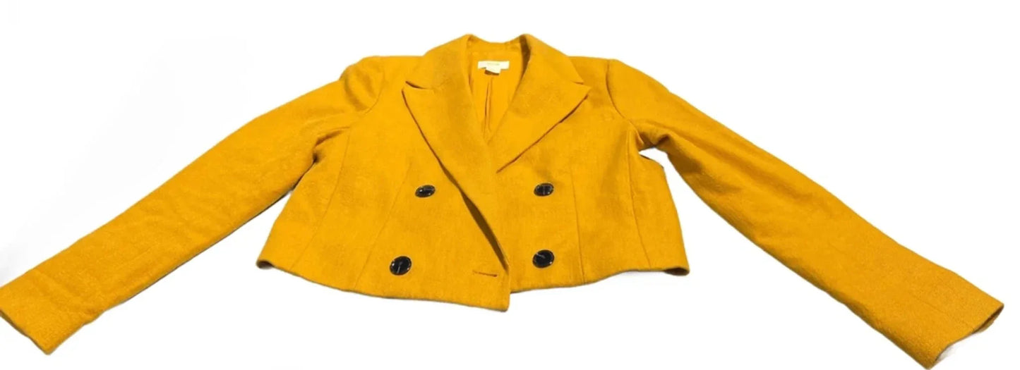 Blazer By Anthropologie In Yellow, Size: S