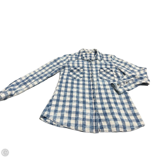 Top Long Sleeve By Lovestitch In Plaid Pattern, Size: S