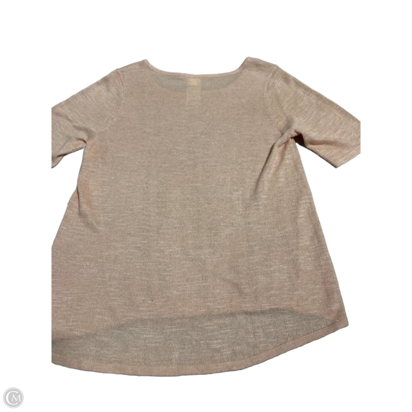 Top Short Sleeve By Chicos In Peach, Size: Xs