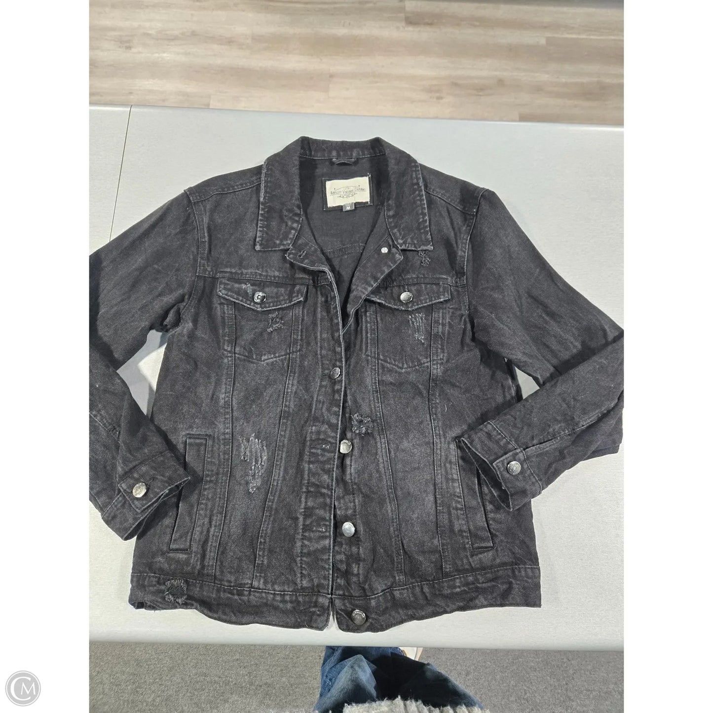 Jacket Denim By Cmc In Black, Size: M