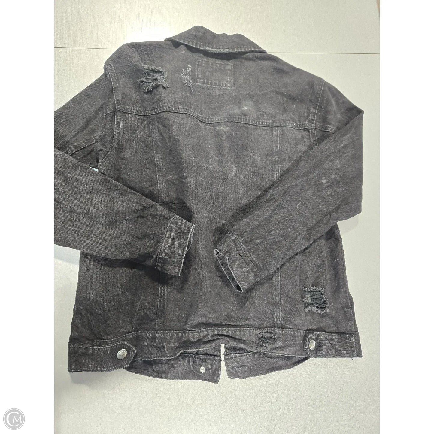 Jacket Denim By Cmc In Black, Size: M