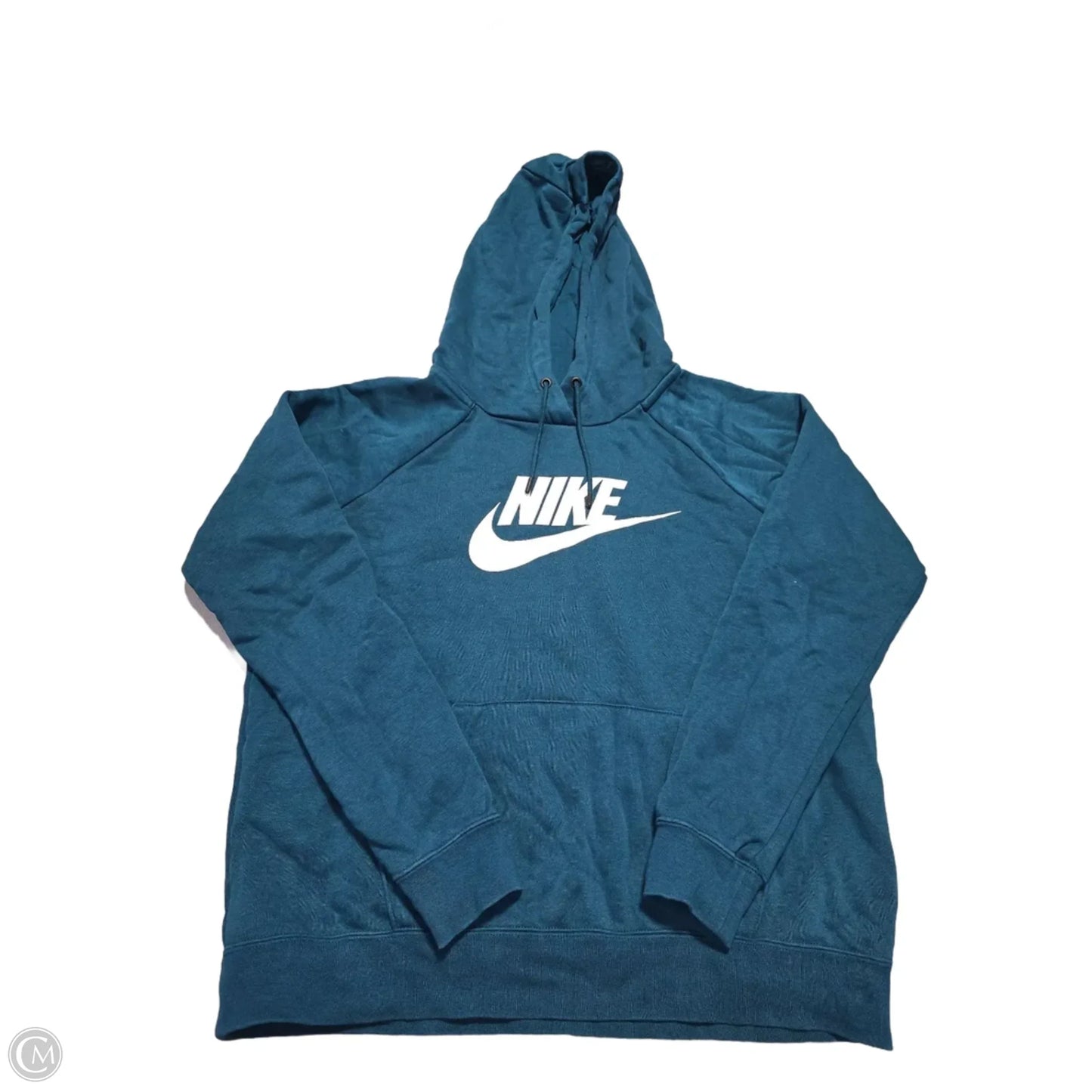 Sweatshirt Hoodie By Nike In Blue, Size: M