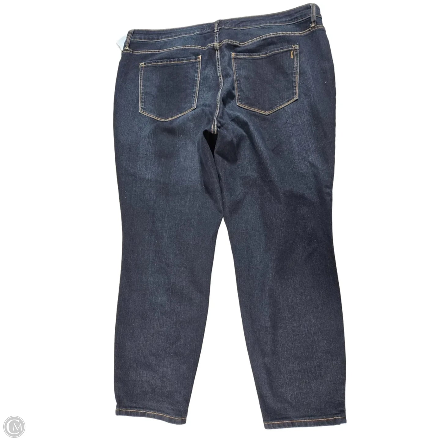 Jeans Skinny By Vintage America In Blue Denim, Size: 22