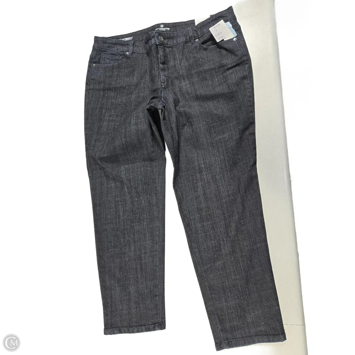Jeans Straight By Liz Claiborne In Navy, Size: 18