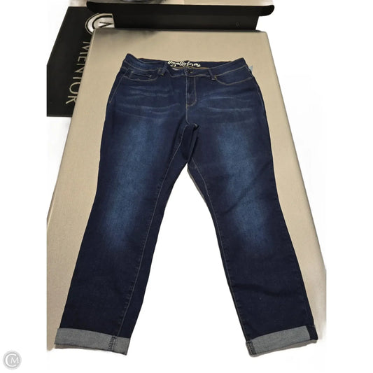 Jeans Straight By Royalty In Blue Denim, Size: 18