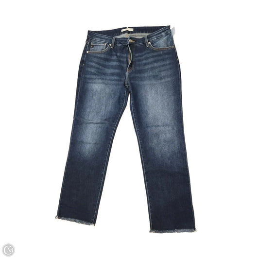 Jeans Boot Cut By Kancan In Blue Denim, Size: 14