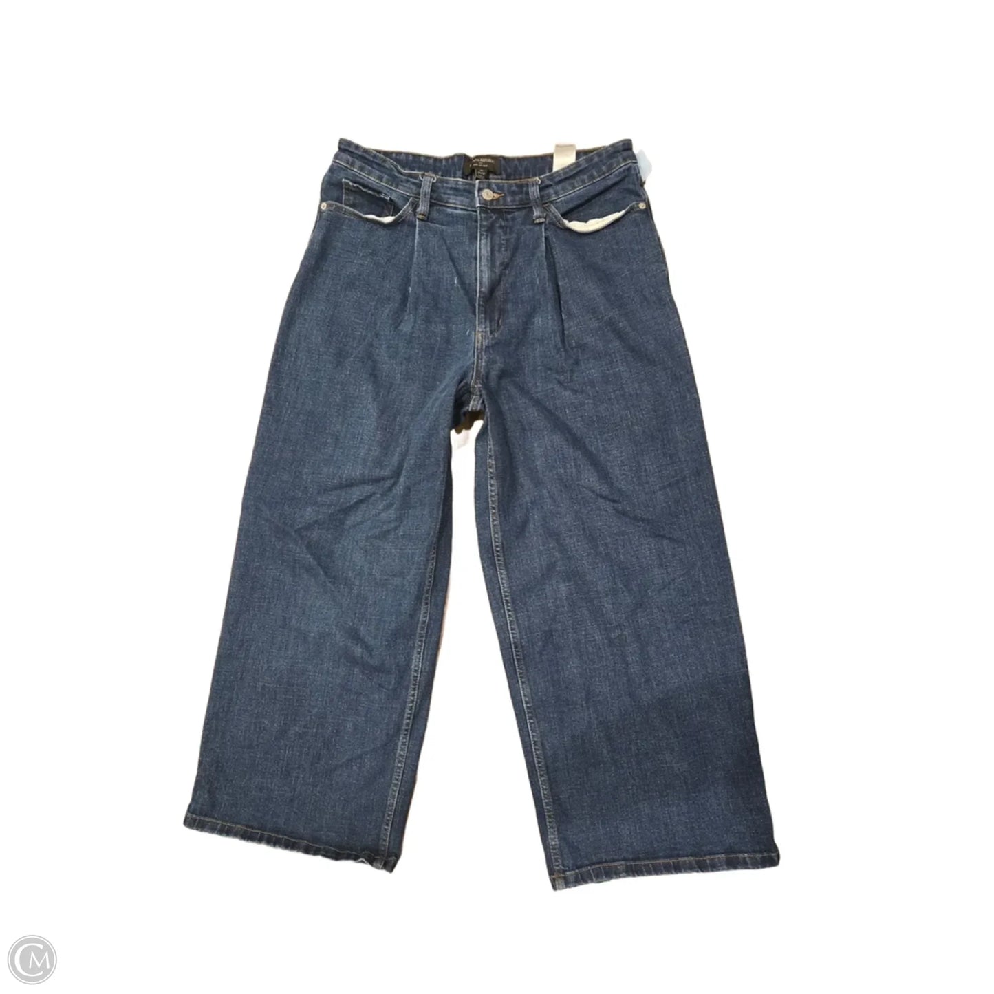 Jeans Wide Leg By Banana Republic In Blue Denim, Size: 12