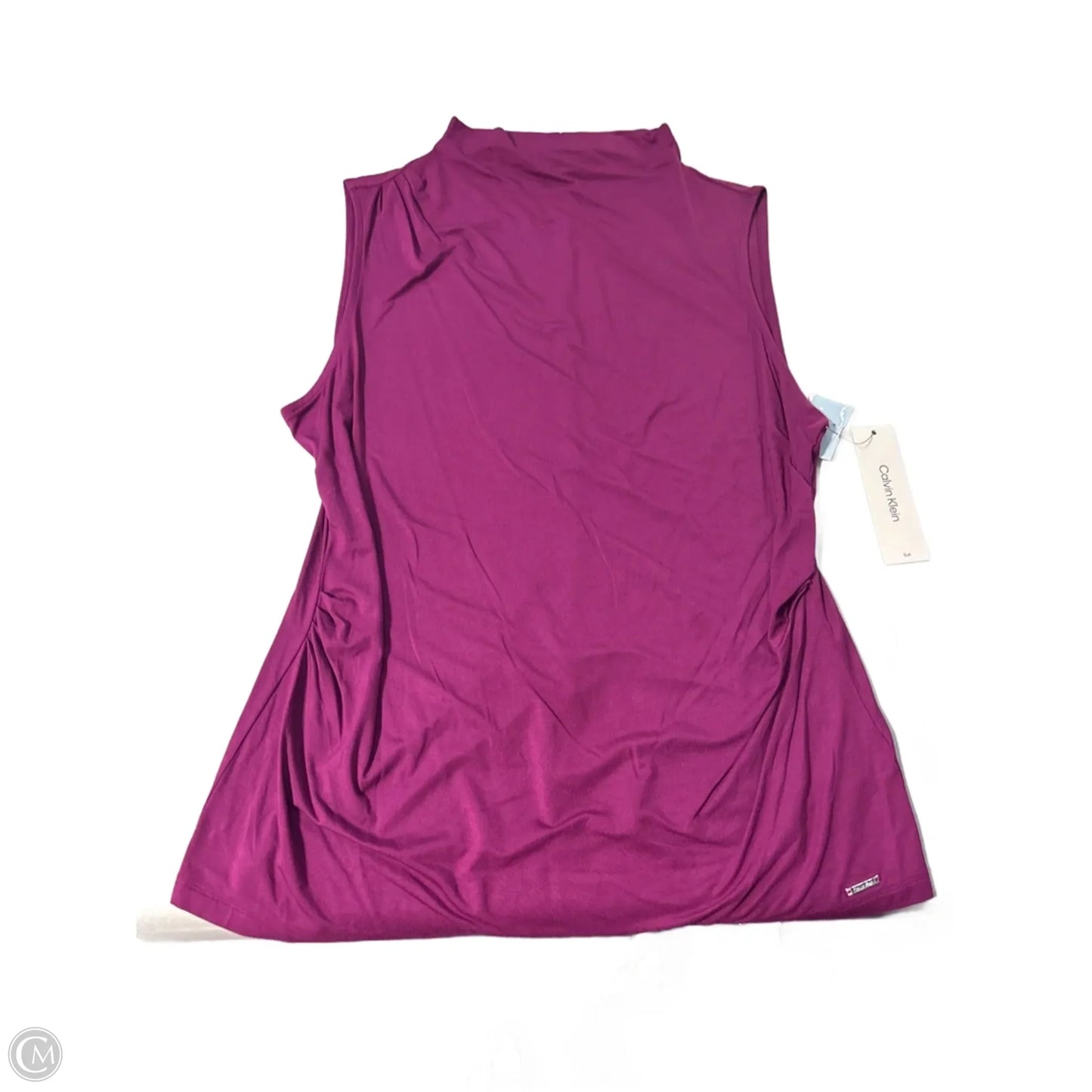 Top Sleeveless By Calvin Klein In Purple, Size: Xl