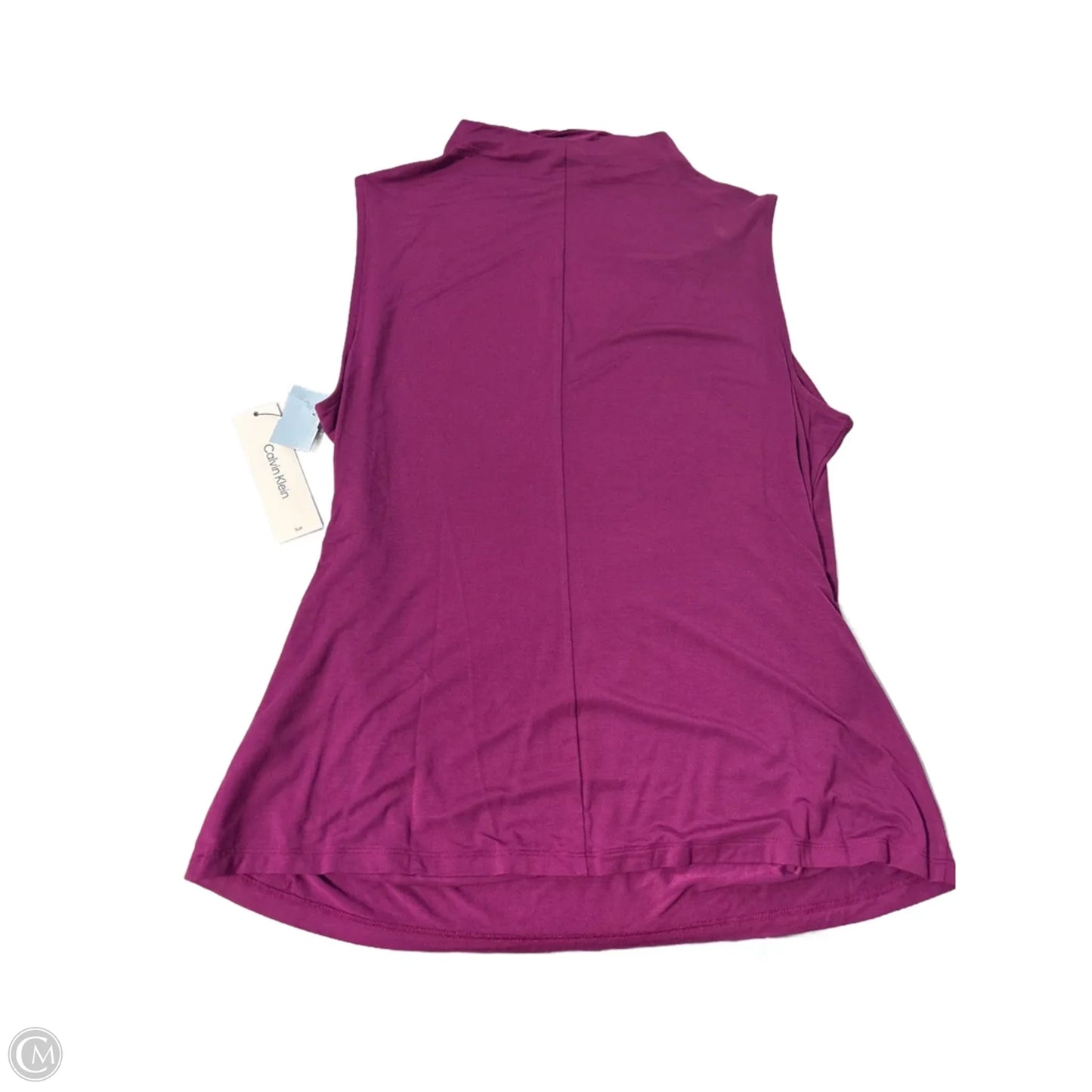 Top Sleeveless By Calvin Klein In Purple, Size: Xl