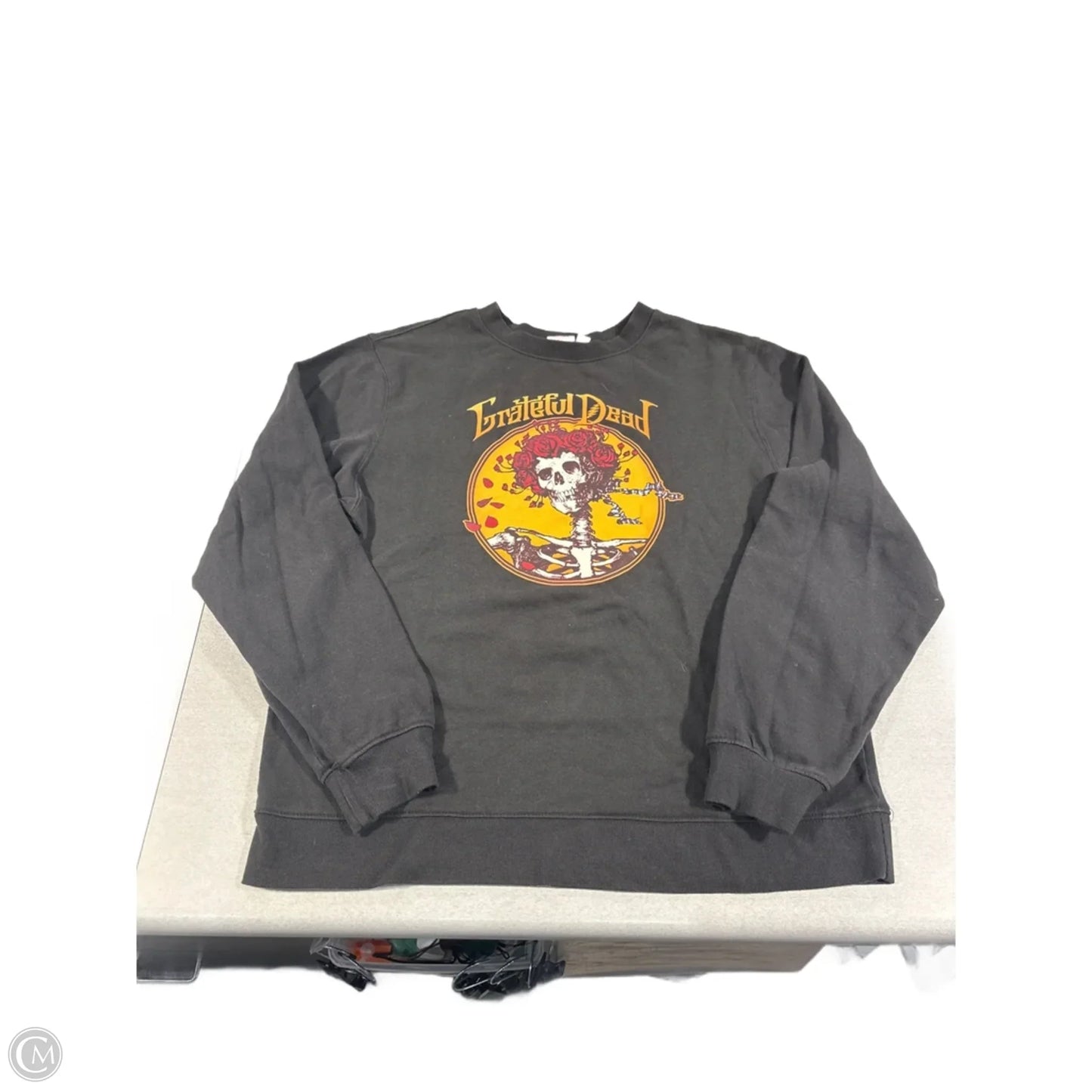 Top Long Sleeve By Cmc In Grey, Size: Xxl