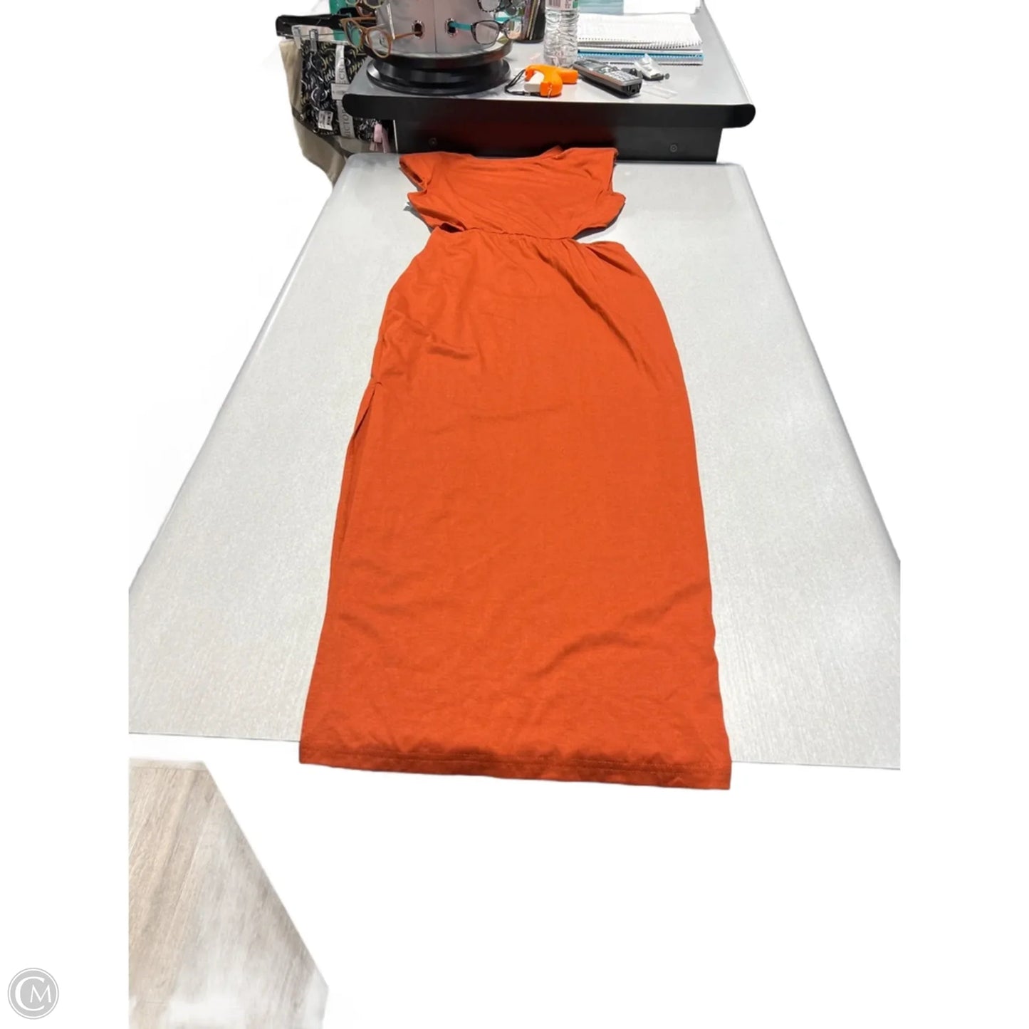 Dress Casual Maxi By Cmc In Orange, Size: S