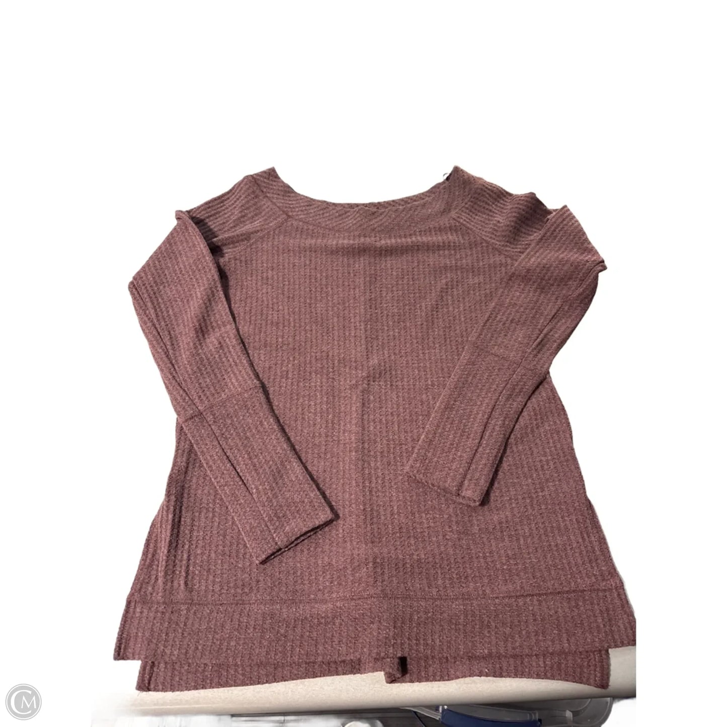 Top Long Sleeve By Wishlist In Brown, Size: L